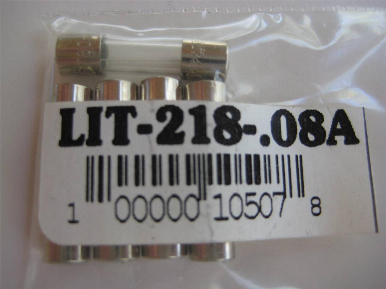 5x Littelfuse Fuse 218 .050 .080 .100 .125 .200 .315 .4 or .5A 5x20mm Slow Blow - Picture 4 of 12