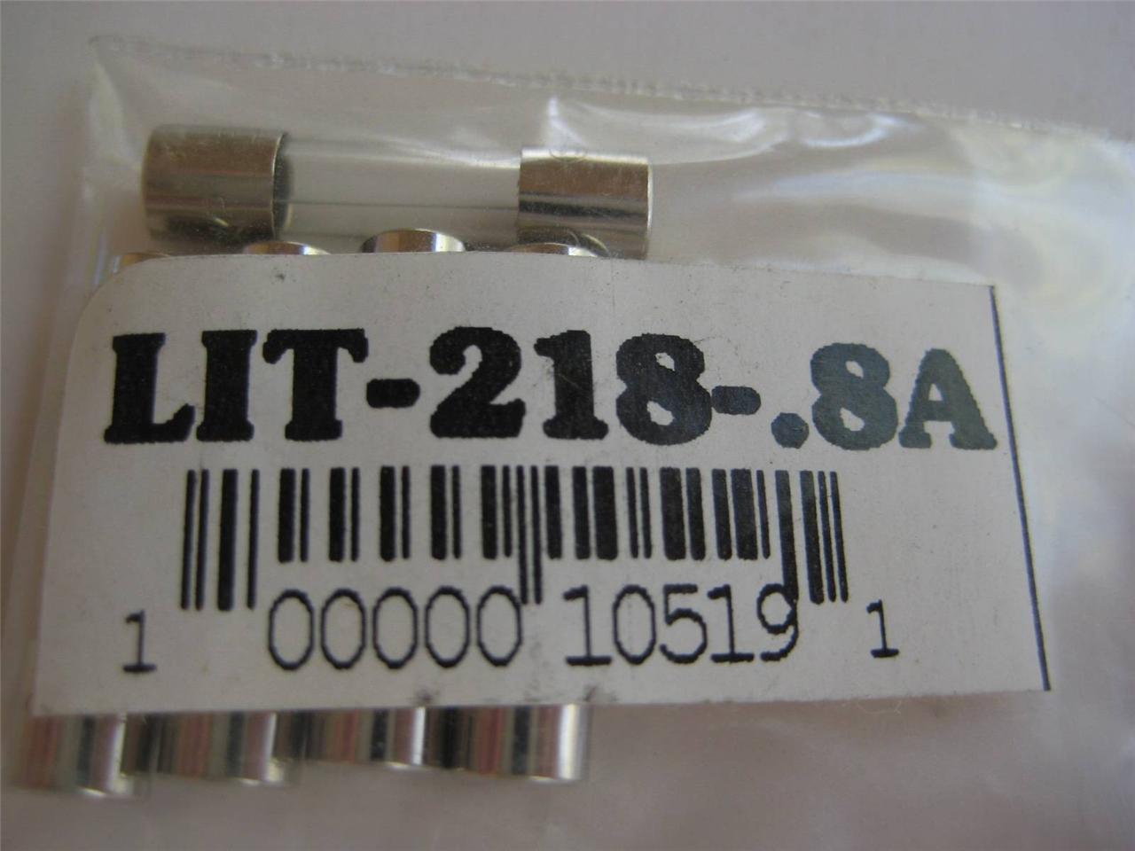 Littelfuse Fuse 218 .630 8/10 1-1/4 1-6/10 2 2-1/2 3.15 4 or 8 A 5x20mm 