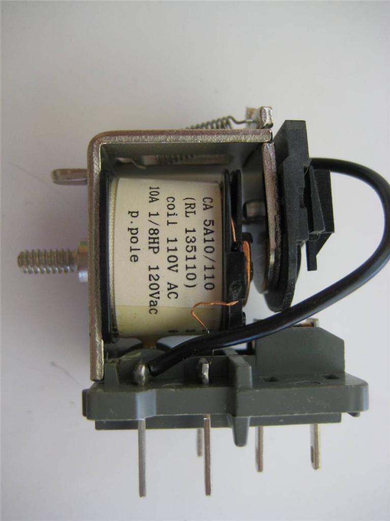 1X Relé de tornillo CA5A10/24 o CA5A10/110 SPDT abierto 24 110 V CA 120 R06-5A10 NOS - Imagen 3 de 3