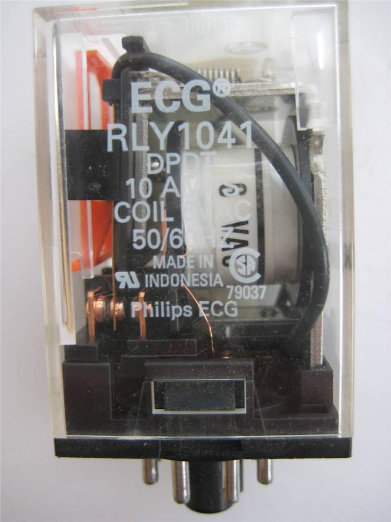 1X Schrack NTE ECG Electronics RELÉ R02-11A10 6 12 o 24 VAC DPDT 10A RLY - Imagen 2 de 6