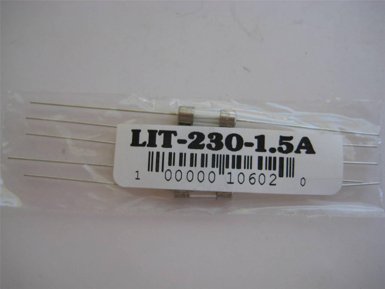 5X Littelfuse Fuse 230 2AG 1, 1-1/2, 2, 2-1/2, 3, 3,5 4 o 7 veces retardo PigTail - Imagen 5 de 11
