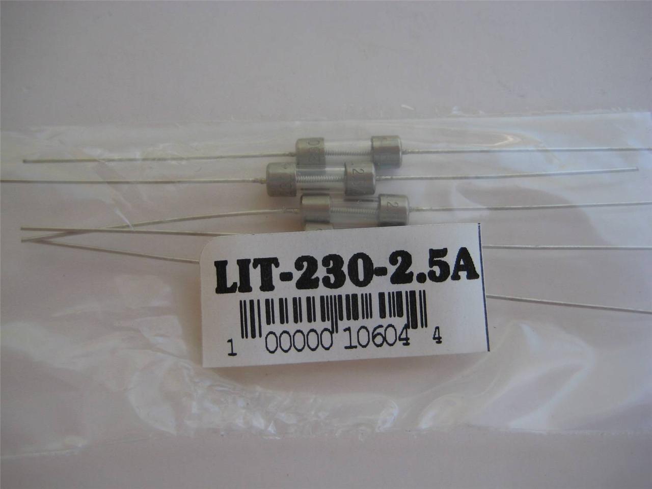5X Littelfuse Fuse 230 2AG 1, 1-1/2, 2, 2-1/2, 3, 3,5 4 o 7 veces retardo PigTail - Imagen 7 de 11