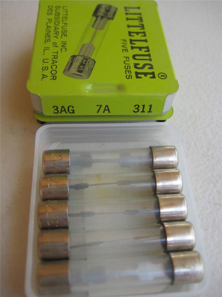 5X Fusible Littelfuse 311 6 7 8 12 25 o 30 Amp 32V 3AG 1/4x1-1/4" Soplado Rápido AGC - Imagen 3 de 8