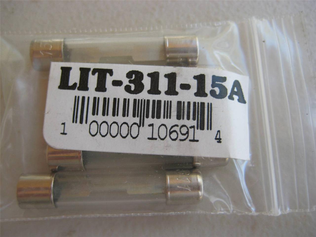 5X Fusible Littelfuse 311 6 7 8 12 25 o 30 Amp 32V 3AG 1/4x1-1/4" Soplado Rápido AGC - Imagen 6 de 8