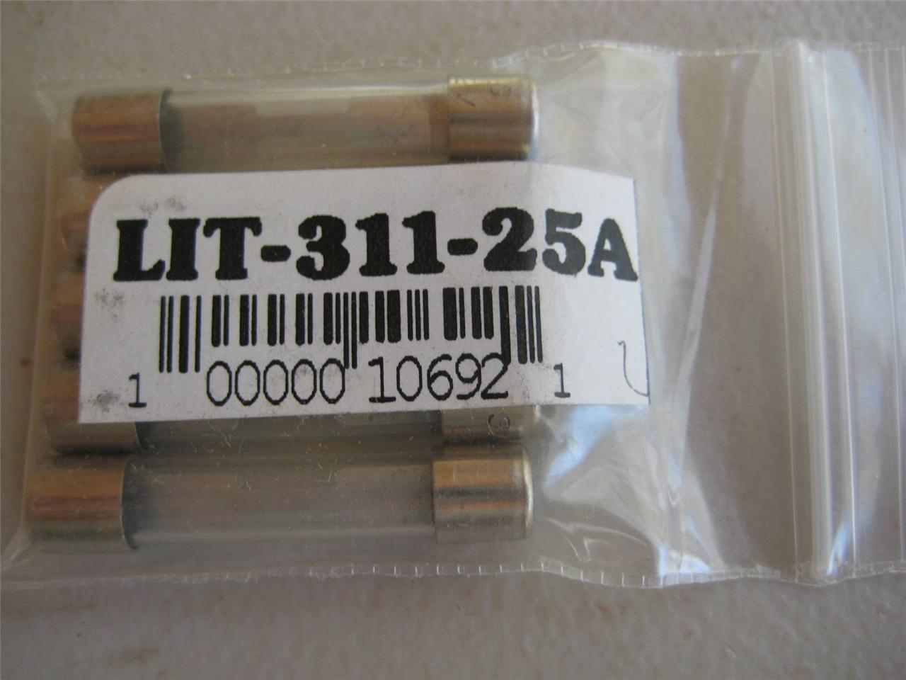 5X Fusible Littelfuse 311 6 7 8 12 25 o 30 Amp 32V 3AG 1/4x1-1/4" Soplado Rápido AGC - Imagen 7 de 8