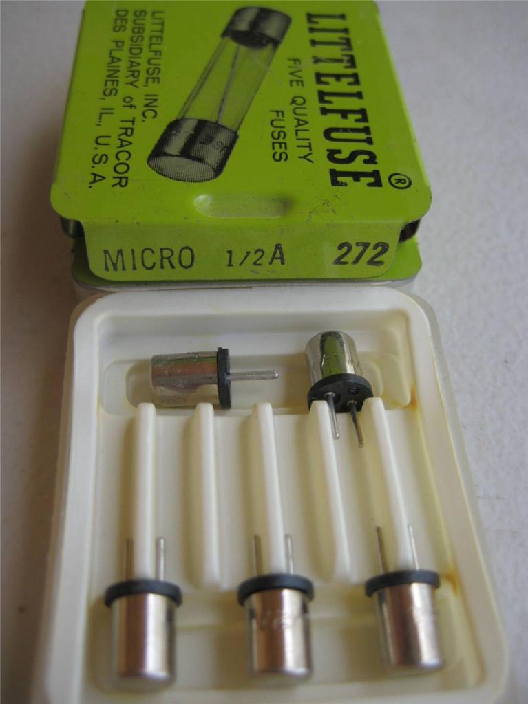 1/2 or 2 Amp 125 VAC NOS Plug In Fast Blow 5X Littelfuse MICRO Fuse 272 2/10 