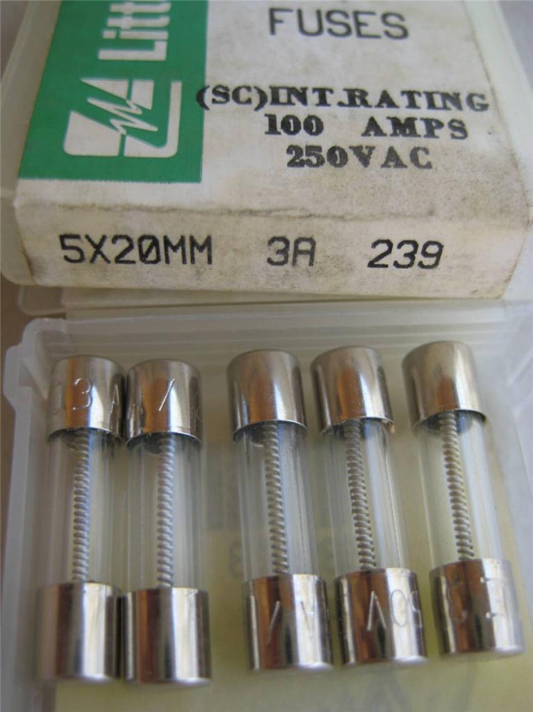 5X Littelfuse Fuse 239 .200 .300 1/2 3/4 1 1-1/4 1-6/10 o 2-1/2 Amp 5x20 mm T - Imagen 11 de 12