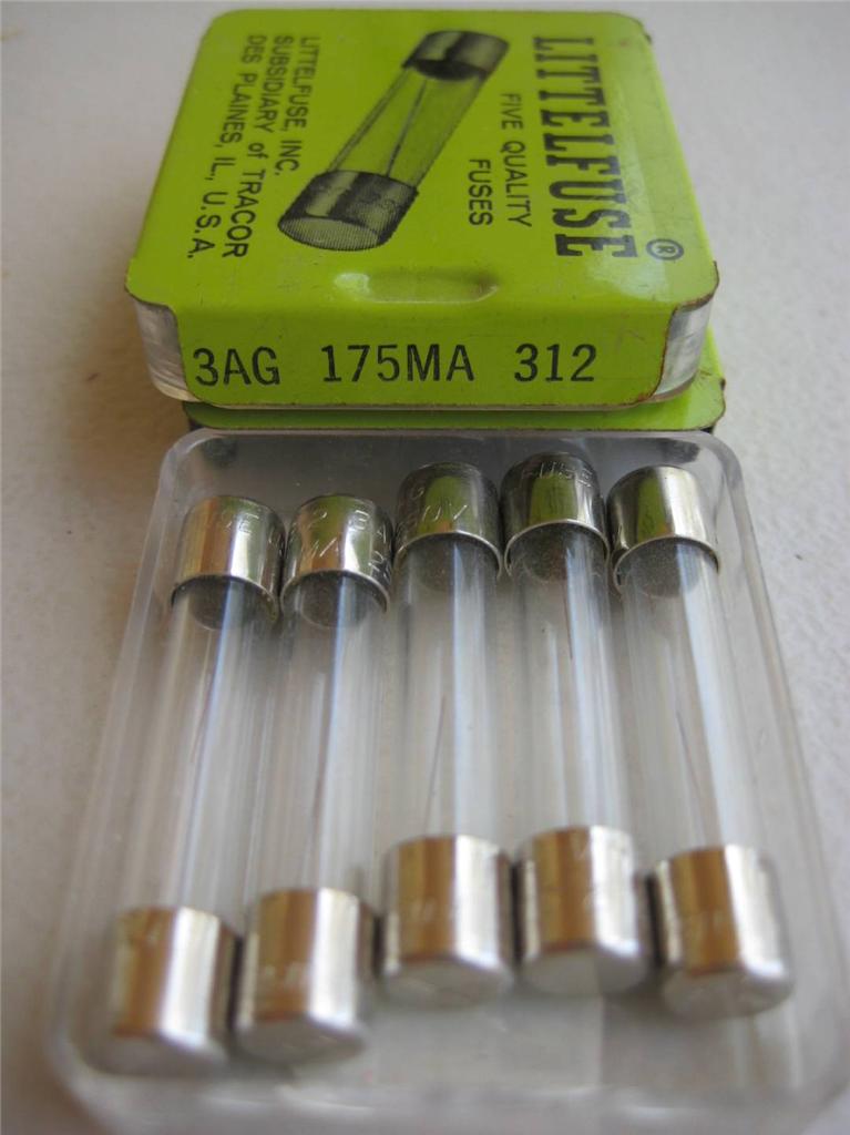 4x 5x Littelfuse Fuse 312 1/100 15/100 .175 1/16 1/10 1/8 3/16 2/10 or 3/10 Amp 