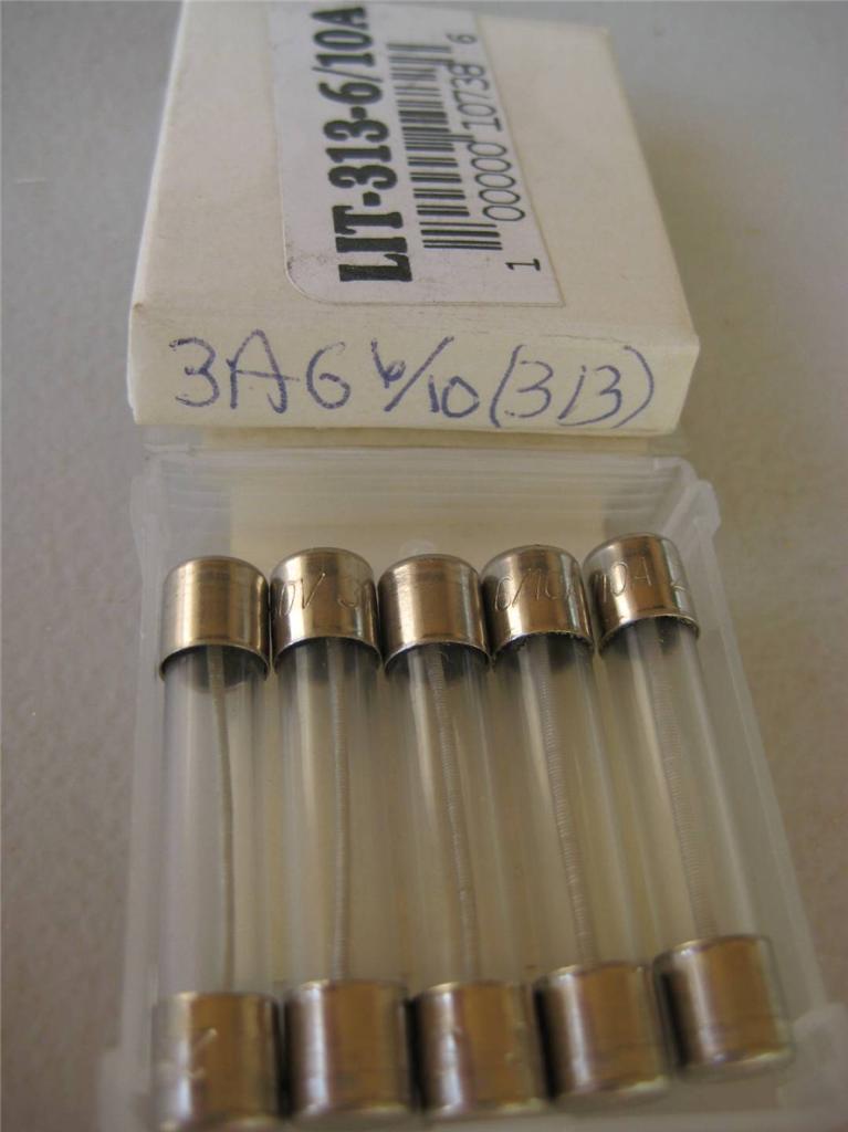 5X Littelfuse Fuse 313 2/10 3/10 4/10 1/2 6/10 7/10 3/4 1 1-2/10 1-1/4 or 1.5 A - Picture 6 of 13
