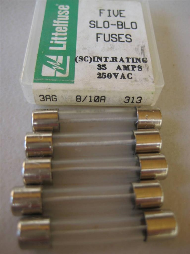 5X Littelfuse Fuse 313 2/10 3/10 4/10 1/2 6/10 7/10 3/4 1 1-2/10 1-1/4 or 1.5 A - Picture 9 of 13
