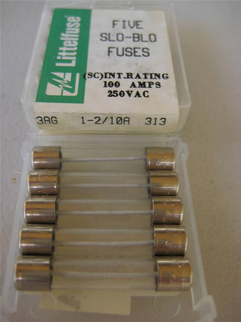 5X Littelfuse Fuse 313 2/10 3/10 4/10 1/2 6/10 7/10 3/4 1 1-2/10 1-1/4 or 1.5 A - Picture 11 of 13