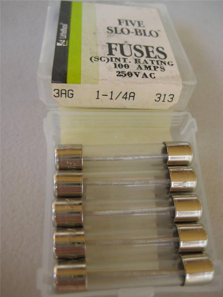 5X Littelfuse Fuse 313 2/10 3/10 4/10 1/2 6/10 7/10 3/4 1 1-2/10 1-1/4 or 1.5 A - Picture 12 of 13