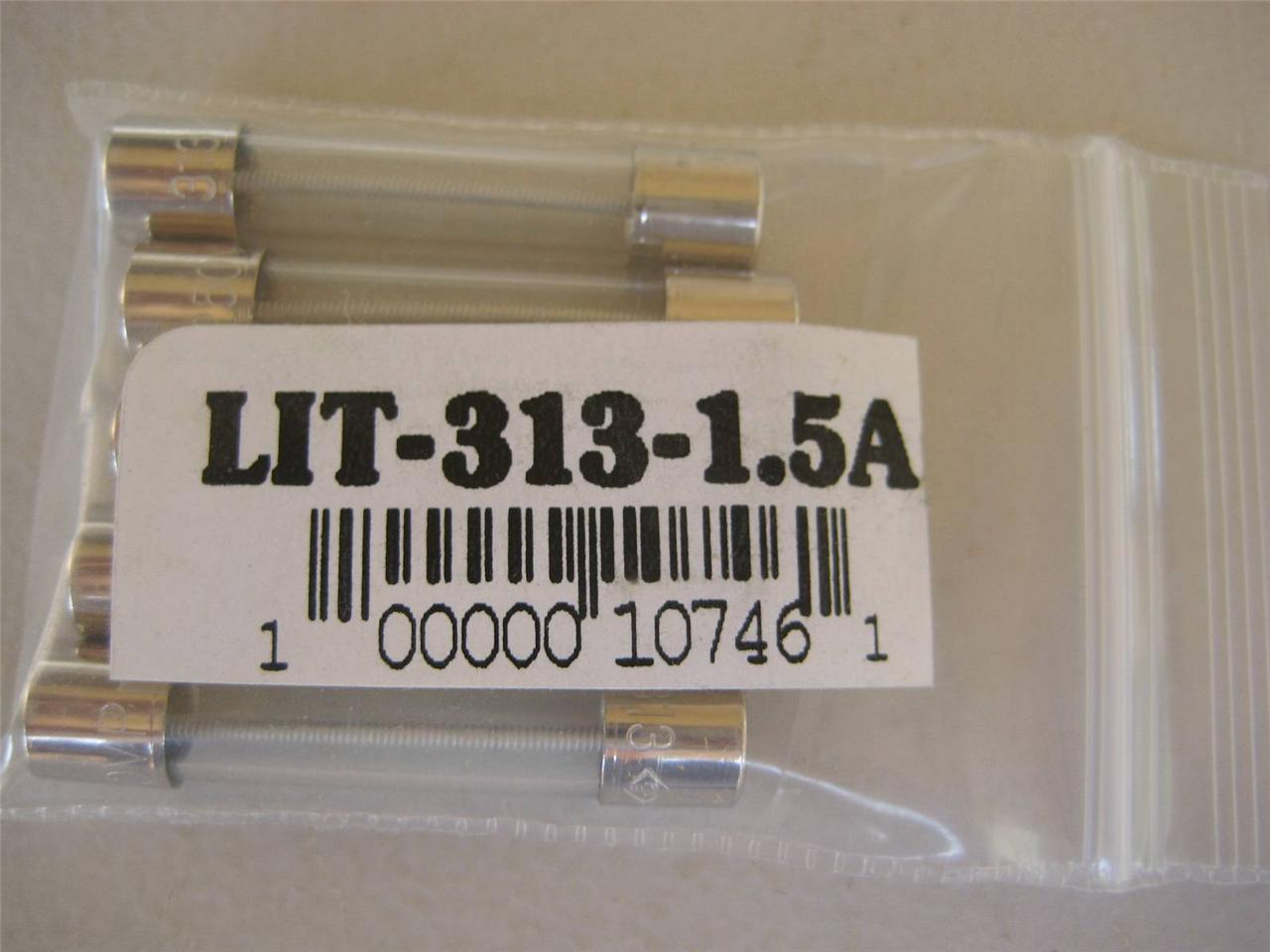 5X Littelfuse Fuse 313 2/10 3/10 4/10 1/2 6/10 7/10 3/4 1 1-2/10 1-1/4 or 1.5 A - Picture 13 of 13