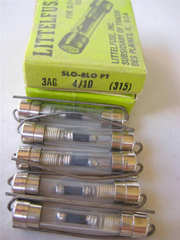 5X Littelfuse Fuse 315 3/8, 3/10 o 4/10 Amp PigTail soplado lento 250vac 3AG retardo - Imagen 7 de 7