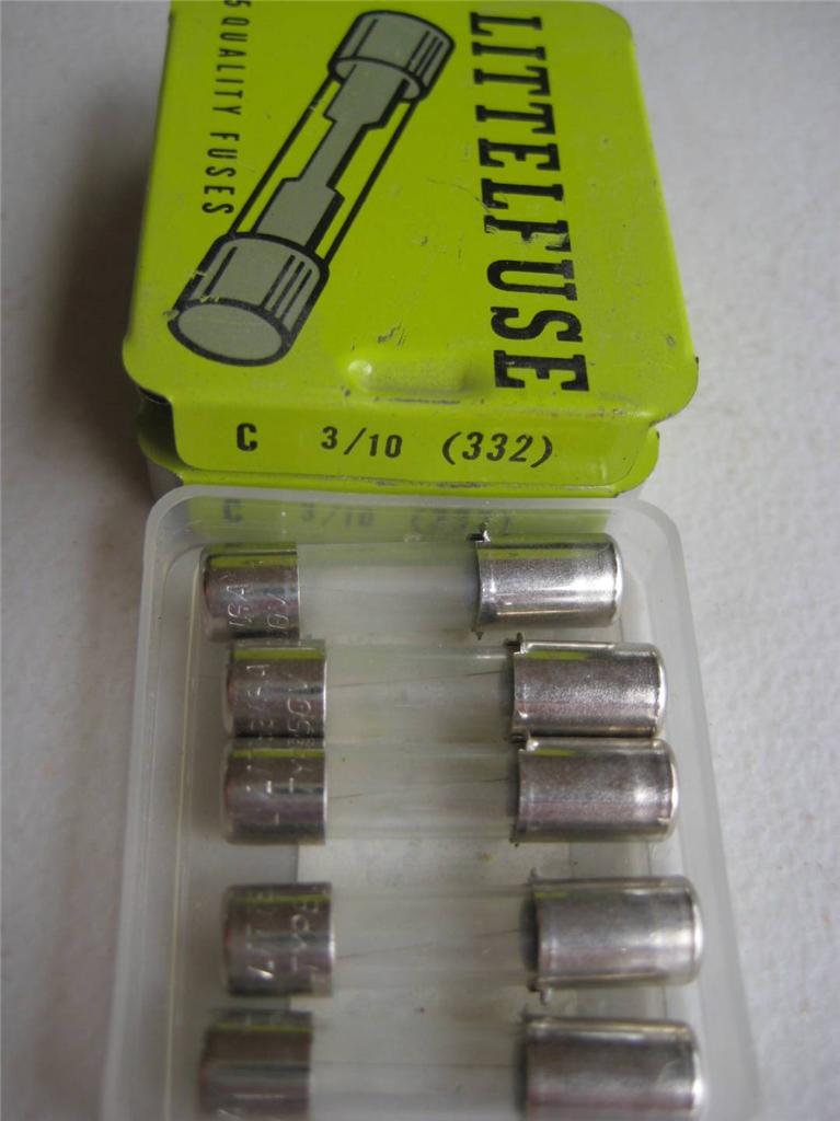 4 o 5X Littelfuse Fuse C 332 3/16 1/4 3/10 4/10 1/2 7/10 3/4 1 o 1-1/4 A 250V - Imagen 4 de 10