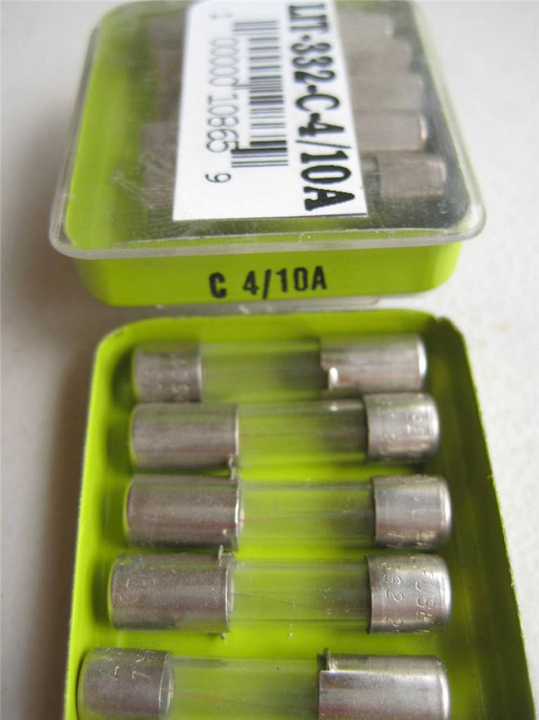 4 o 5X Littelfuse Fuse C 332 3/16 1/4 3/10 4/10 1/2 7/10 3/4 1 o 1-1/4 A 250V - Imagen 5 de 10