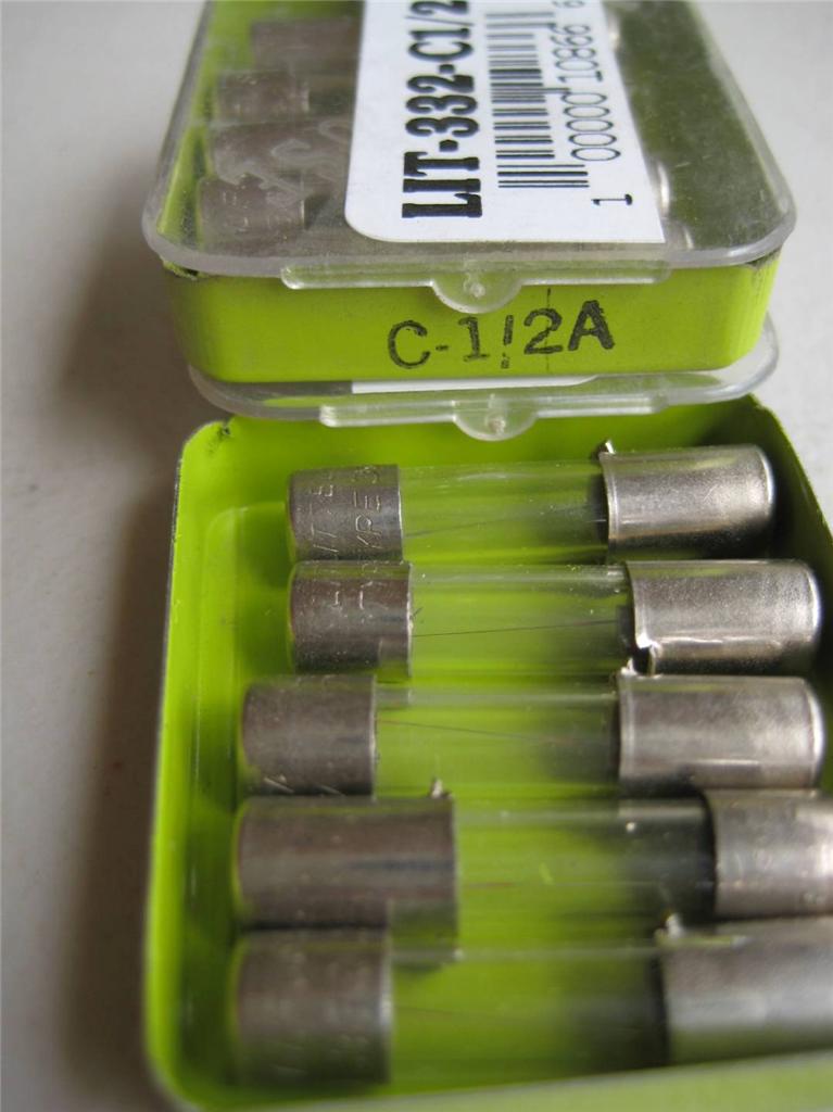 4 o 5X Littelfuse Fuse C 332 3/16 1/4 3/10 4/10 1/2 7/10 3/4 1 o 1-1/4 A 250V - Imagen 6 de 10