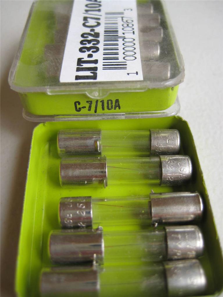 4 o 5X Littelfuse Fuse C 332 3/16 1/4 3/10 4/10 1/2 7/10 3/4 1 o 1-1/4 A 250V - Imagen 7 de 10