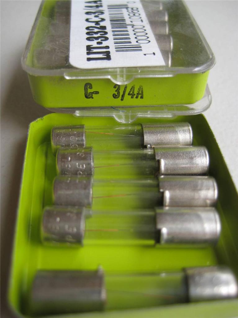 4 o 5X Littelfuse Fuse C 332 3/16 1/4 3/10 4/10 1/2 7/10 3/4 1 o 1-1/4 A 250V - Imagen 8 de 10