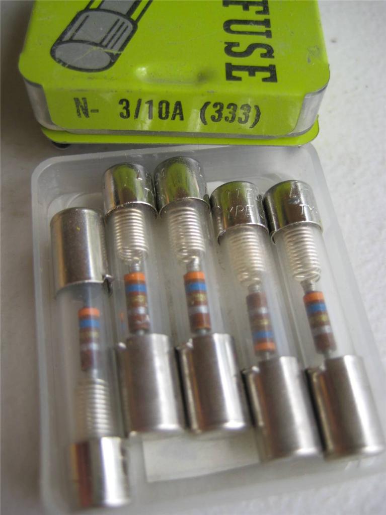 5X Fusible Littelfuse N 333 1/4, 2/10, 3/10, 4/10, 1/2 o 7/10 Bus 125v Soplado Lento - Imagen 7 de 10