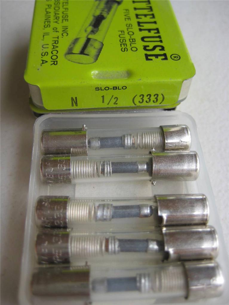 5X Fusible Littelfuse N 333 1/4, 2/10, 3/10, 4/10, 1/2 o 7/10 Bus 125v Soplado Lento - Imagen 9 de 10