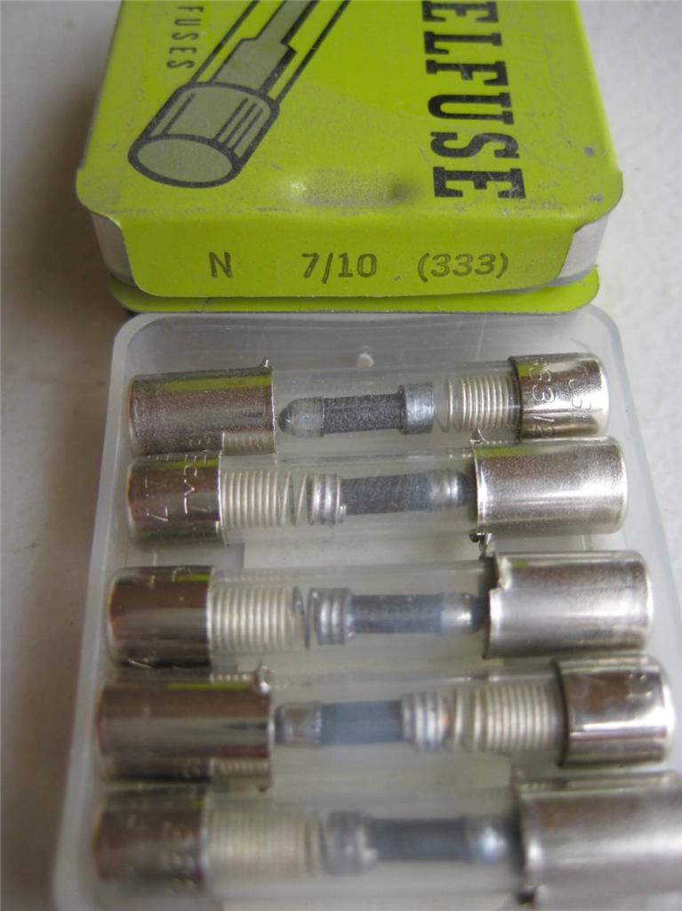 5X Fusible Littelfuse N 333 1/4, 2/10, 3/10, 4/10, 1/2 o 7/10 Bus 125v Soplado Lento - Imagen 10 de 10