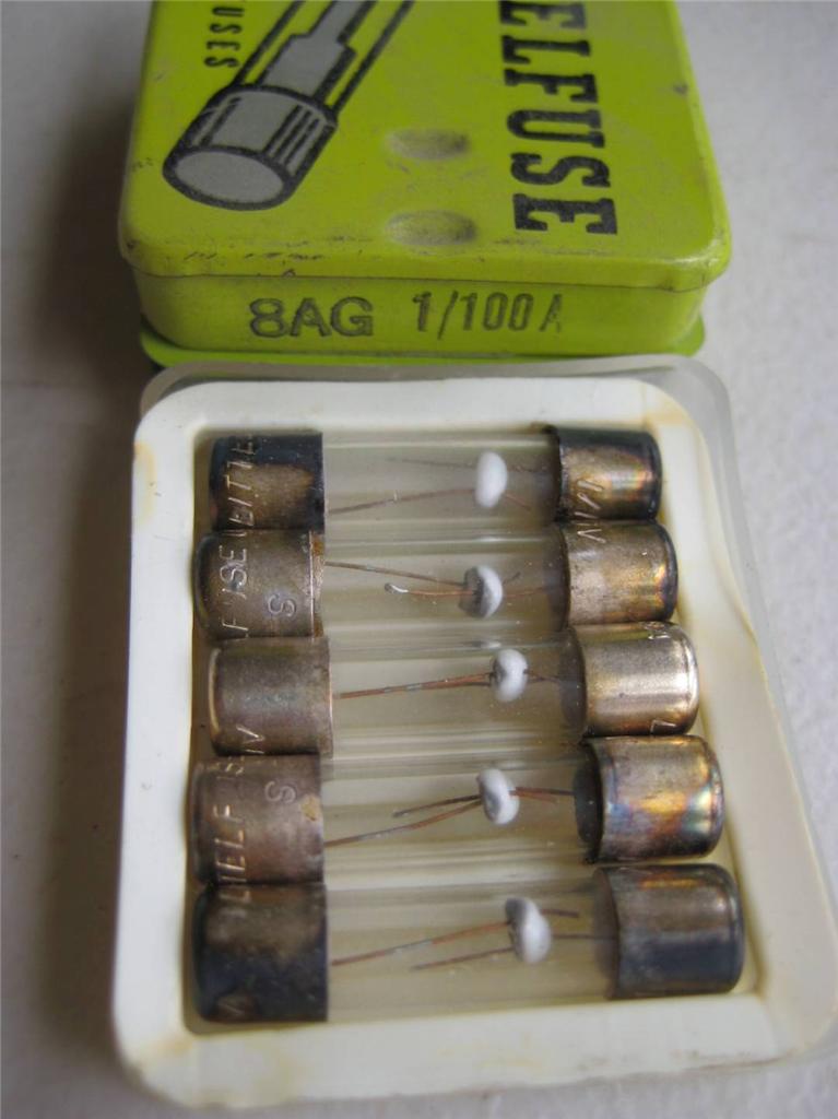5X Littelfuse Fuse 361 1/100 1/200 1/500 1/10 2/10 1/8 1/4 3/8 o 1/2 8AG 1"L - Imagen 2 de 12