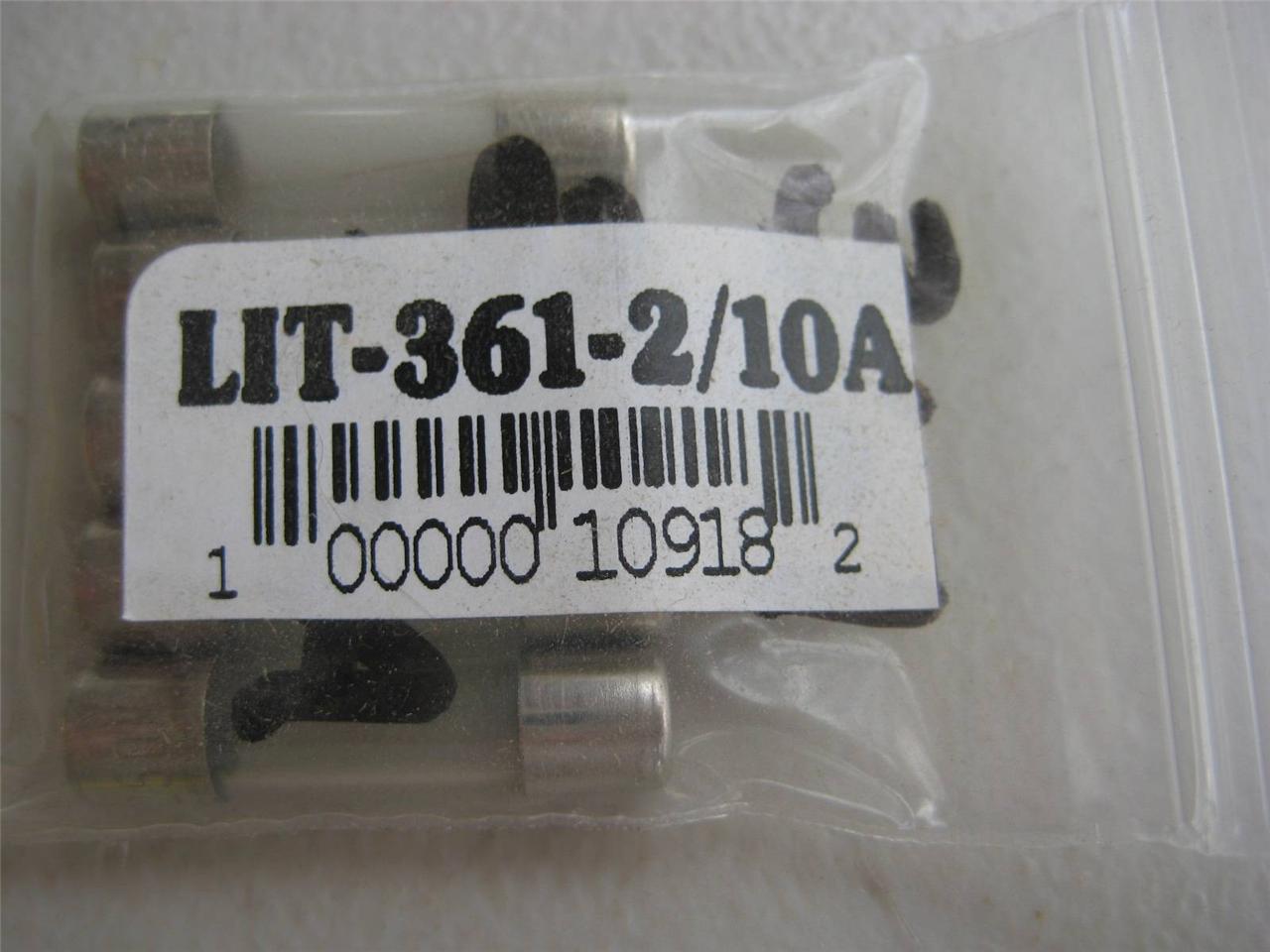 5X Littelfuse Fuse 361 1/100 1/200 1/500 1/10 2/10 1/8 1/4 3/8 o 1/2 8AG 1"L - Imagen 7 de 12