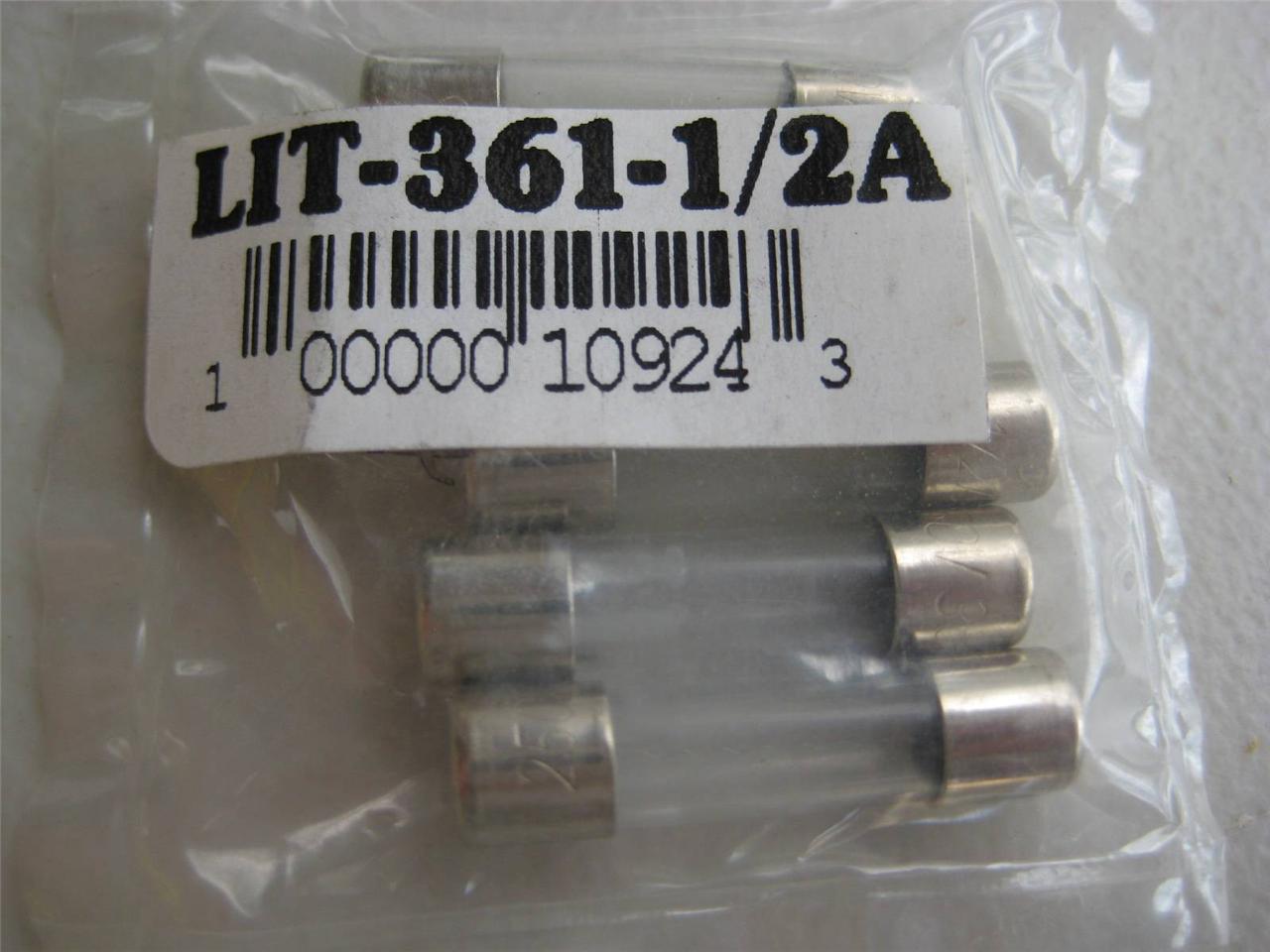 5X Littelfuse Fuse 361 1/100 1/200 1/500 1/10 2/10 1/8 1/4 3/8 o 1/2 8AG 1"L - Imagen 12 de 12