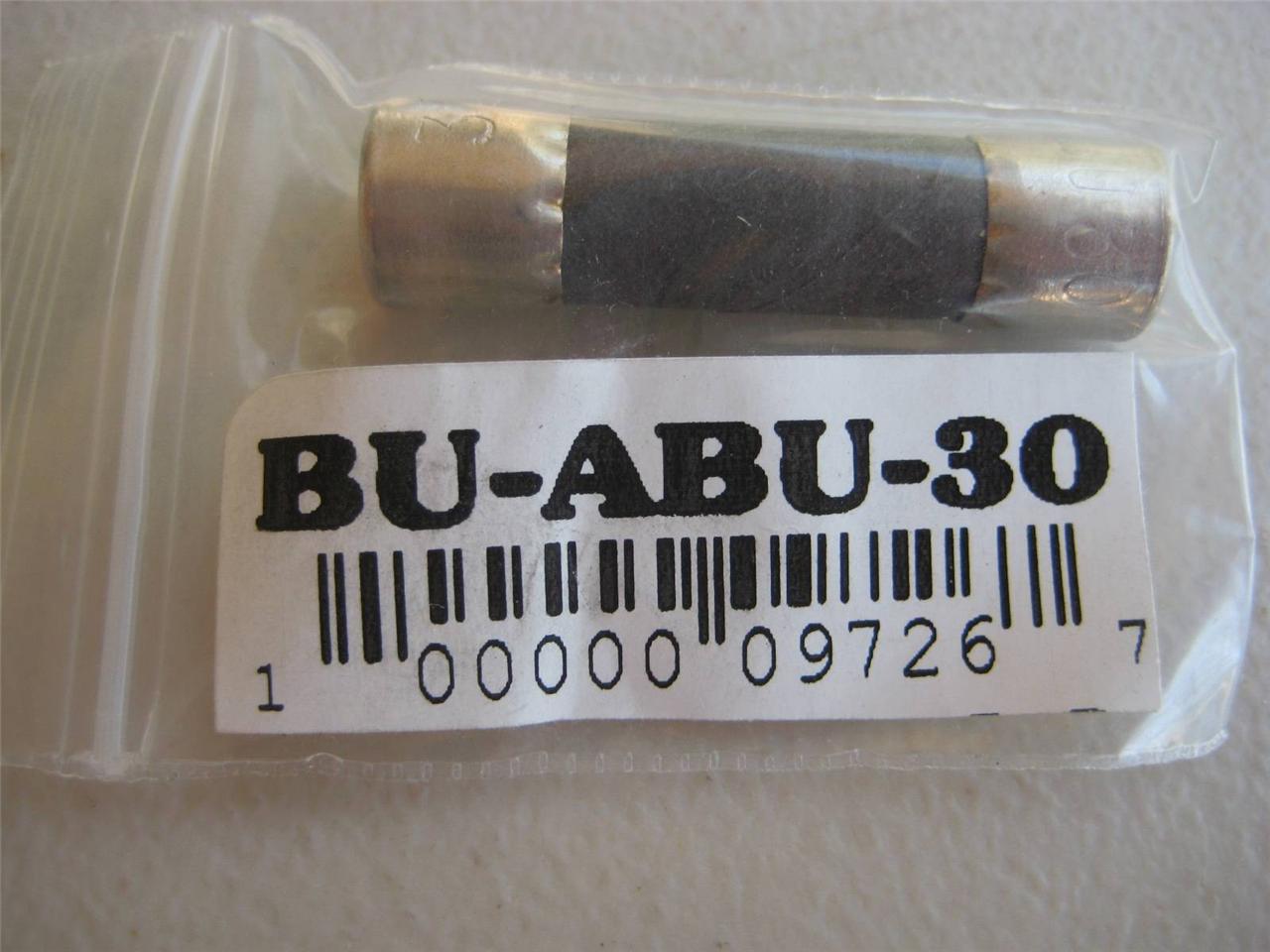 5 pack BUSSMANN Fast Acting FUSE ABU 15 20 or 30 Amp  250VAC 13/32" x 1-1/2 NOS 