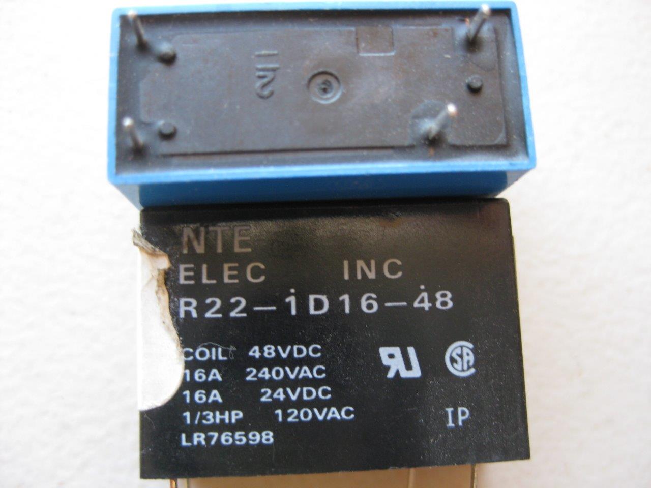 1x NTE Relay R22-1D16 R22-5D16 3 6 24 or 48 VDC 16 amp SPST-NO or SPST slimline - Picture 4 of 8