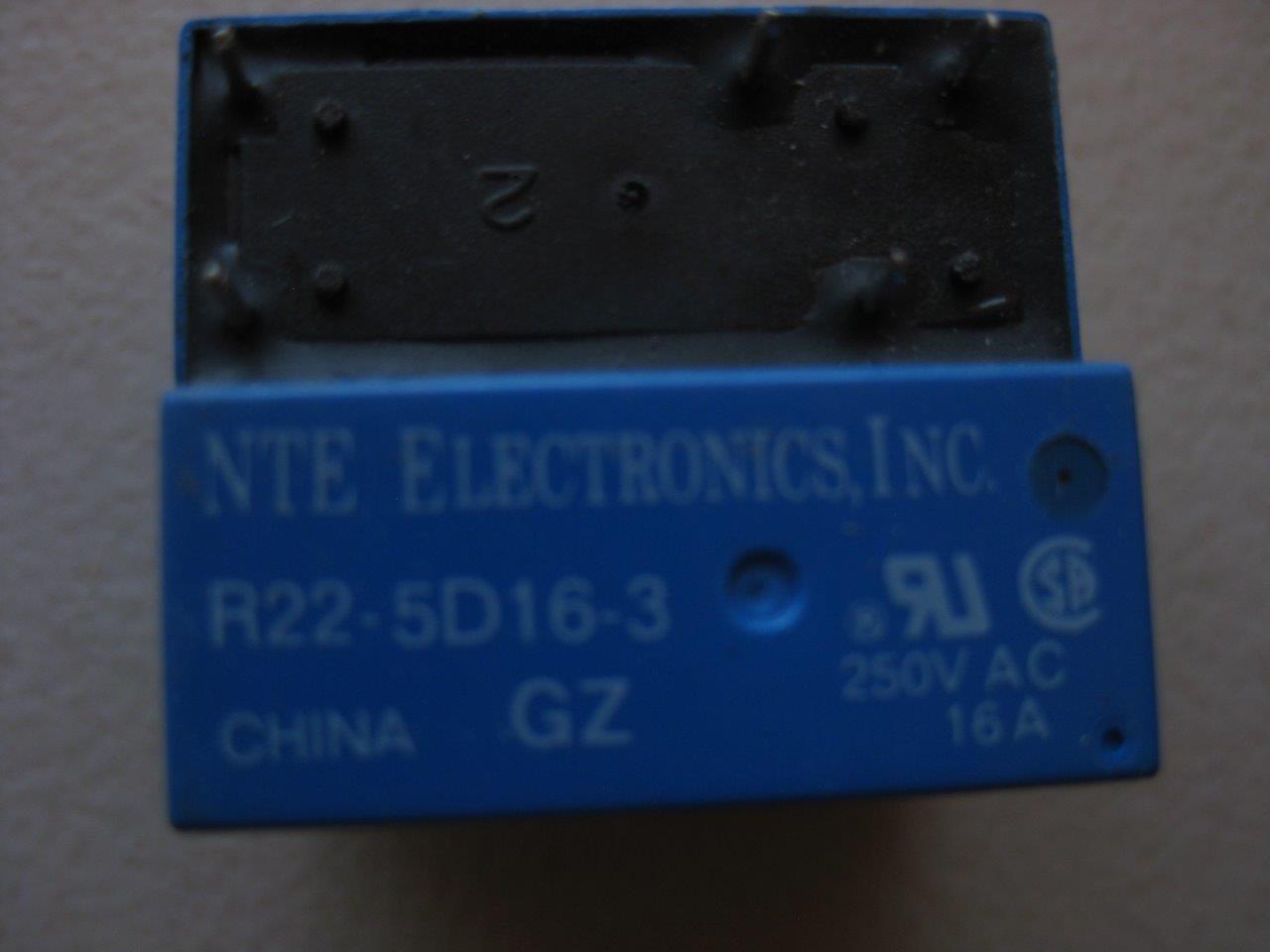 1x NTE Relay R22-1D16 R22-5D16 3 6 24 or 48 VDC 16 amp SPST-NO or SPST slimline - Picture 5 of 8