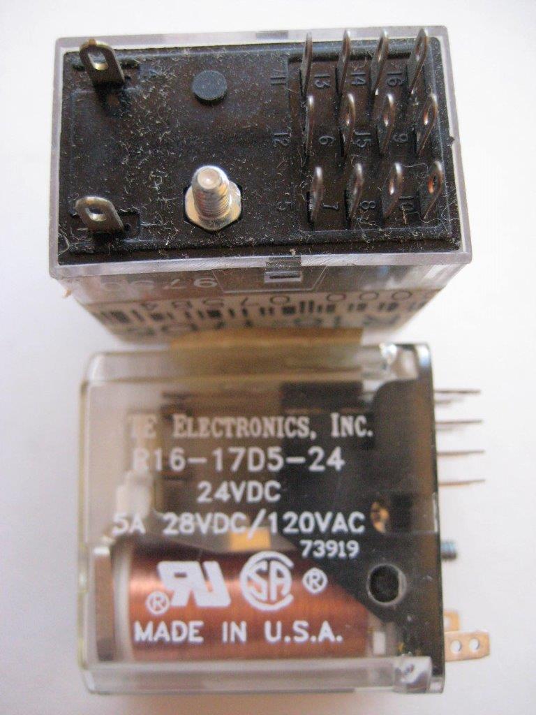 1x NTE Electronics Relay R16-17D5 R16-17A5 5 12 24 VDC or 120 VAC 5Amp 4PDT - Picture 4 of 5