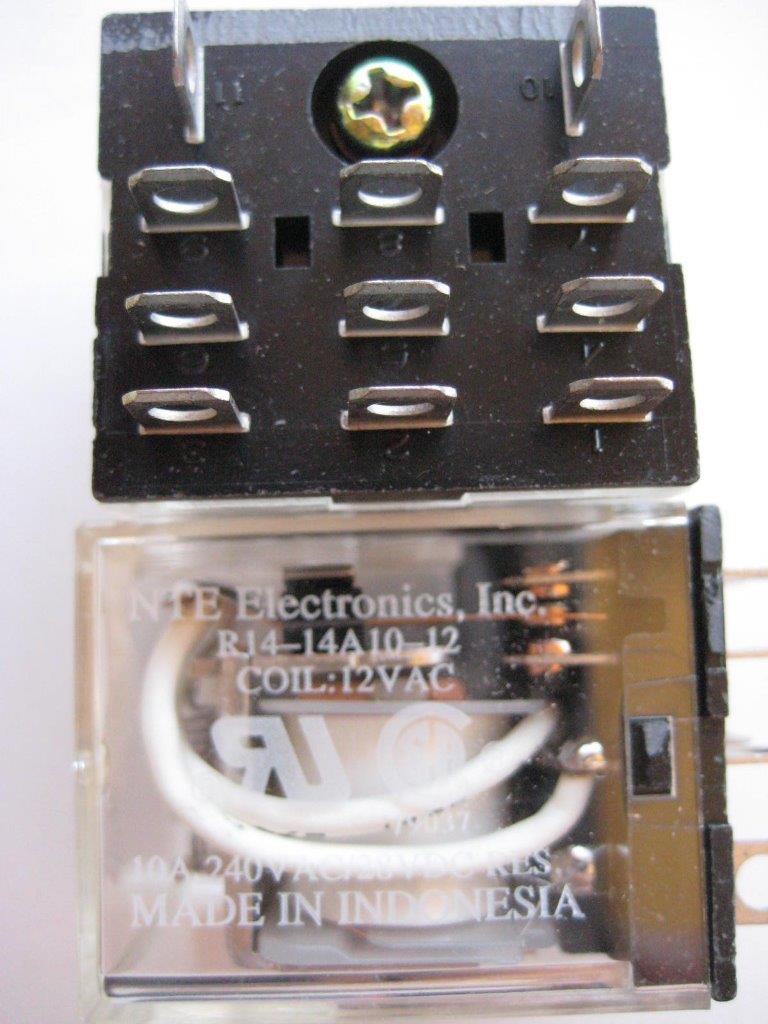 1x Relé NTE R14-14A10 R14-14D10 6 12 24 48 o 110 DC o AC 3PDT 10 amperios - Imagen 2 de 7
