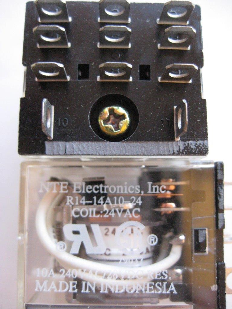 1x Relé NTE R14-14A10 R14-14D10 6 12 24 48 o 110 DC o AC 3PDT 10 amperios - Imagen 3 de 7