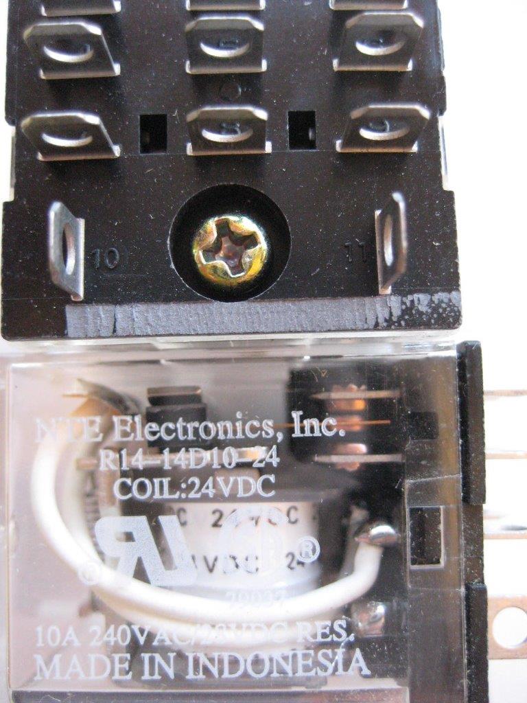 1x Relé NTE R14-14A10 R14-14D10 6 12 24 48 o 110 DC o AC 3PDT 10 amperios - Imagen 5 de 7
