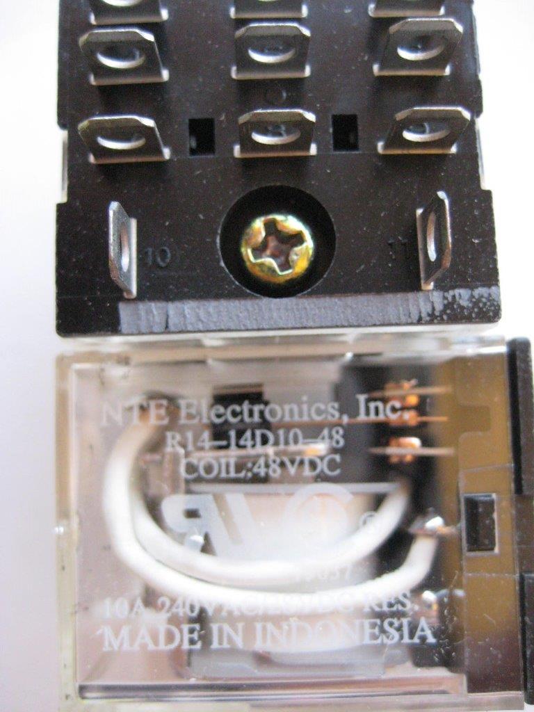 1x Relé NTE R14-14A10 R14-14D10 6 12 24 48 o 110 DC o AC 3PDT 10 amperios - Imagen 6 de 7