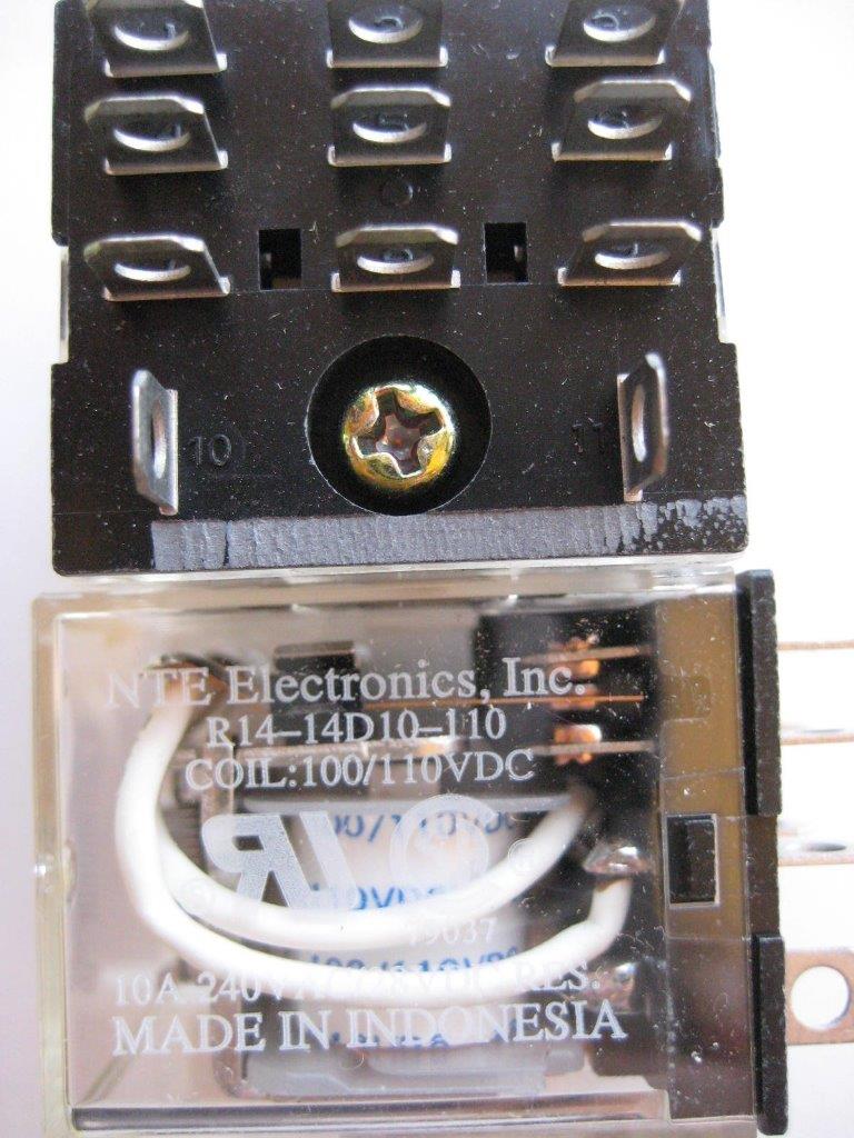 1x Relé NTE R14-14A10 R14-14D10 6 12 24 48 o 110 DC o AC 3PDT 10 amperios - Imagen 7 de 7