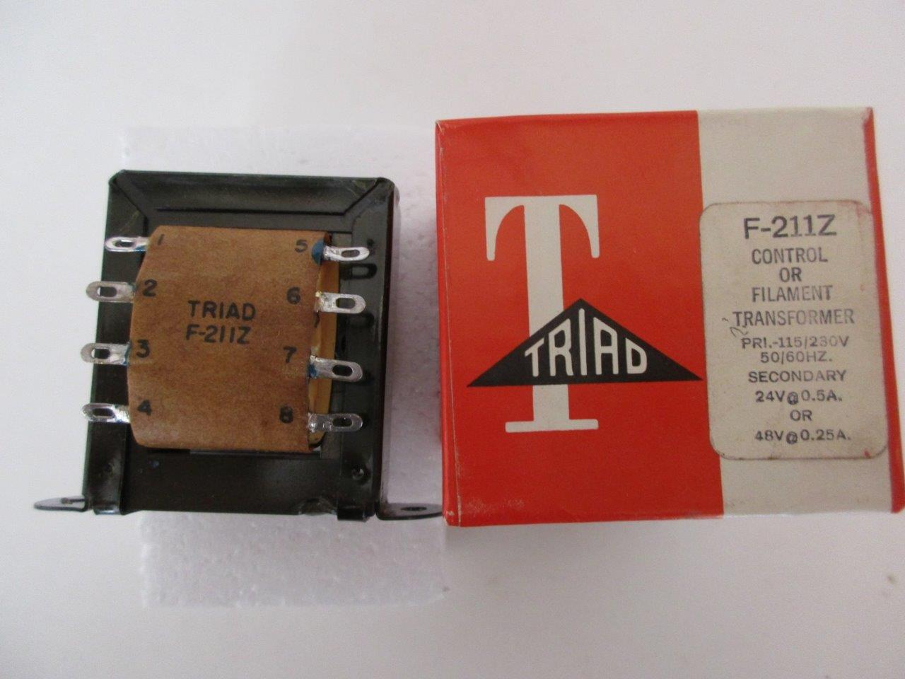 TRIAD Control Transformer Dual Sec 48vac CT 24v @ .25 .5 OR 2 Amp Pri 115/230v - Picture 2 of 5