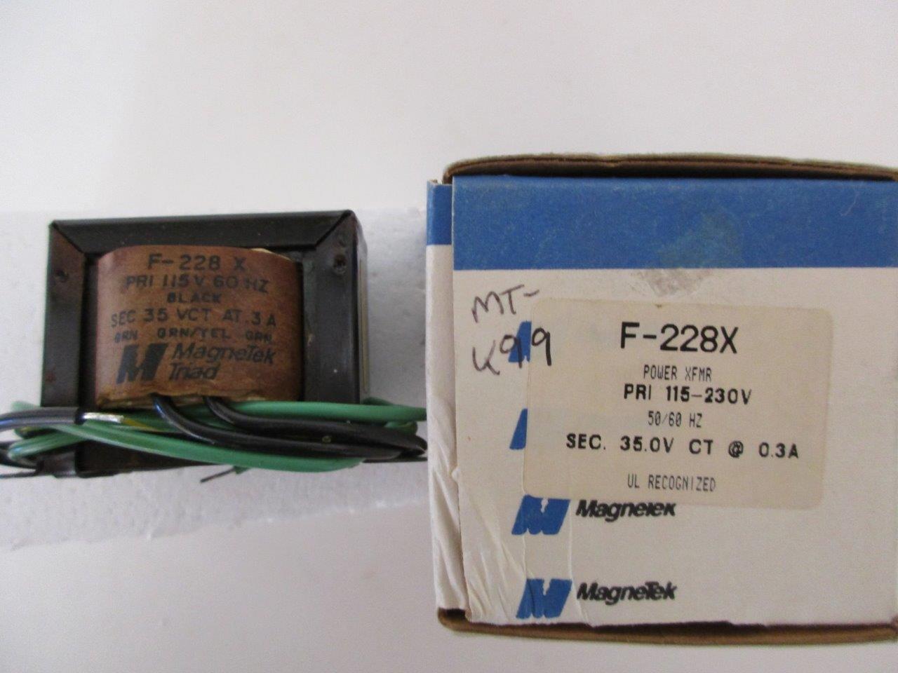 TRIAD Power Transformer Secondary 35 VCT @ .1 or 1.5 Amp Primary 115 NOS - Foto 3 di 6