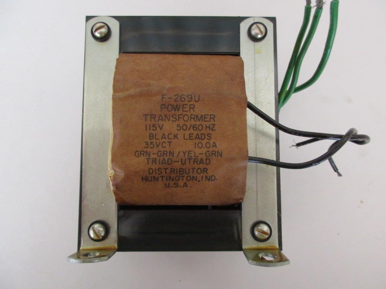 TRIAD Power Transformer Secondary 35 VCT @ .1 or 1.5 Amp Primary 115 NOS - Foto 6 di 6