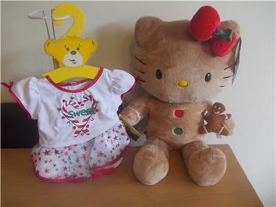 hello kitty gingerbread plush build a bear