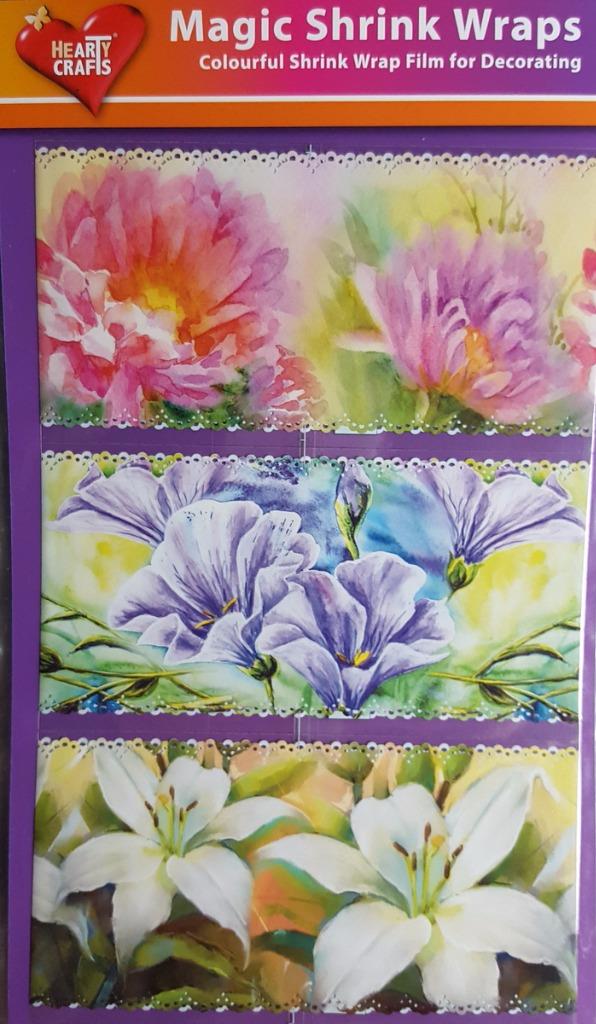 Magic Shrink Wraps-Flower Wedding Baby Tea Coffee Village Roses Easter 10cm NEW - Picture 10 of 13