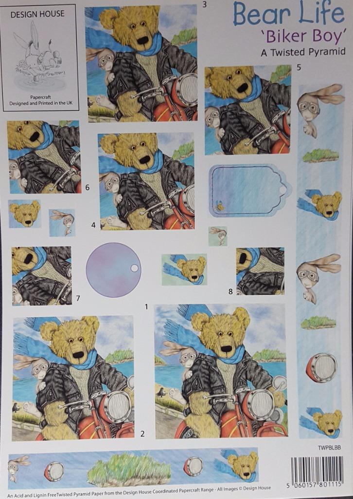 A4 3D Paper Tole Decoupage Grecian Lady Long Dress Biker Bear Judo Tae Kwon-Do - Picture 3 of 5