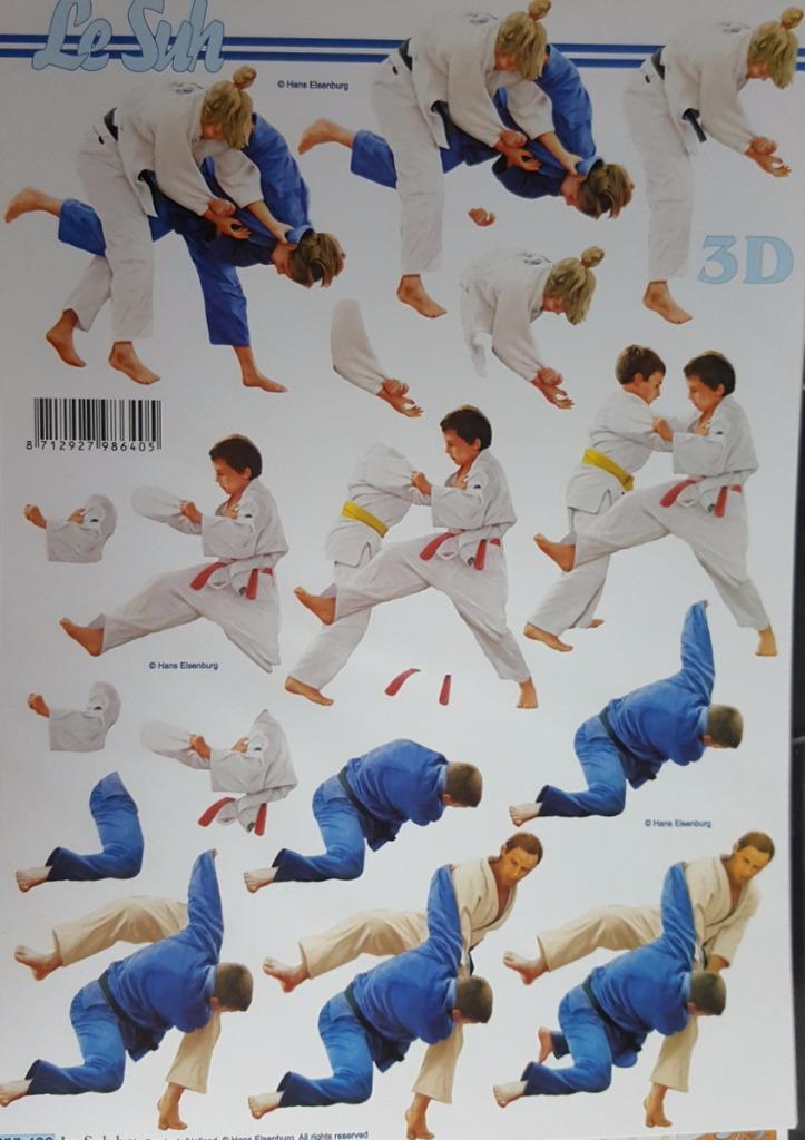 A4 3D Paper Tole Decoupage Grecian Lady Long Dress Biker Bear Judo Tae Kwon-Do - Picture 4 of 5
