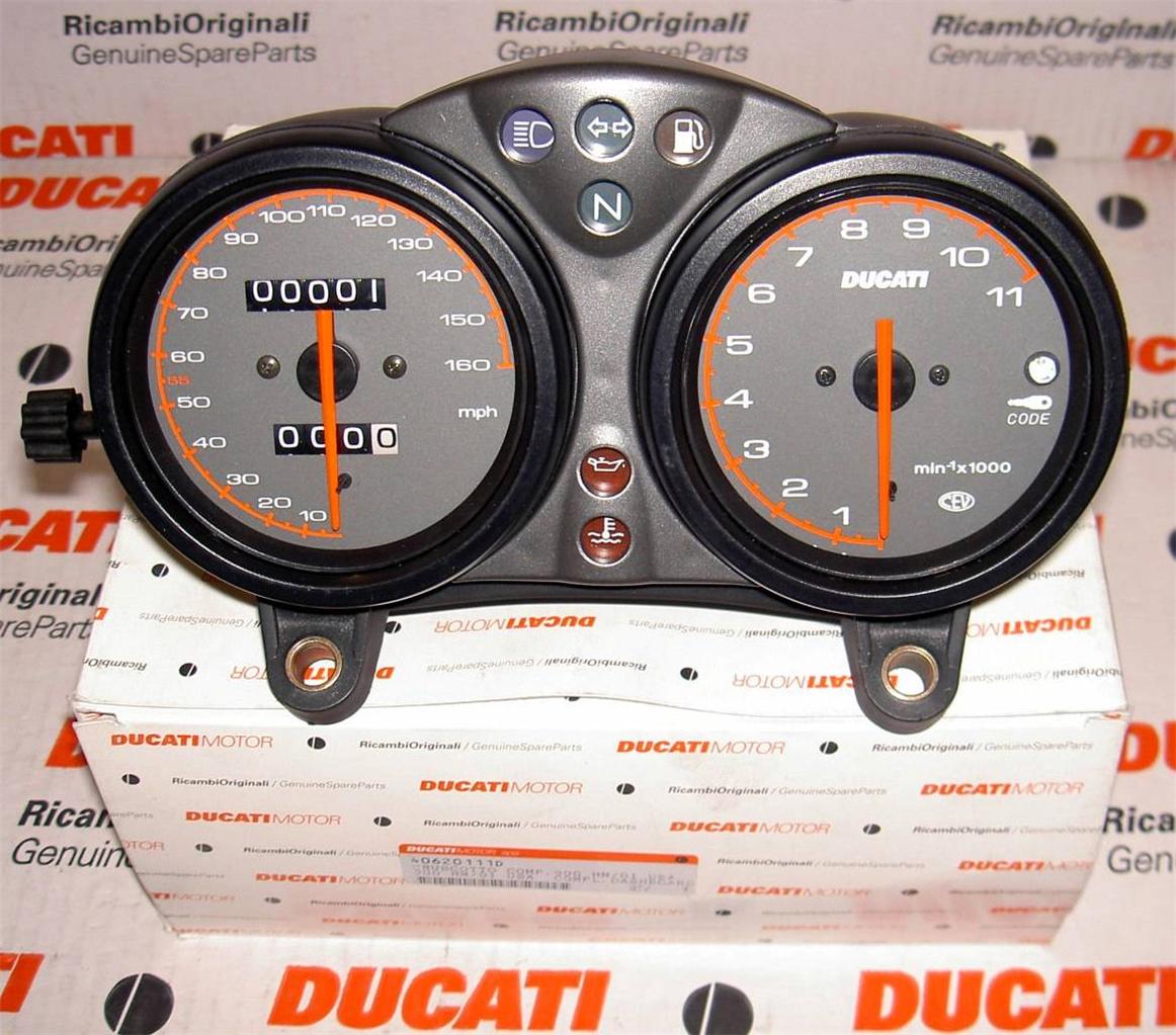 2001 Monster 900 guages dashboard compatible w a 1999 Monster 750