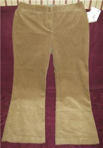 Womens Liz Claiborne Corduroy Pants Bootcut 12  NEW $79