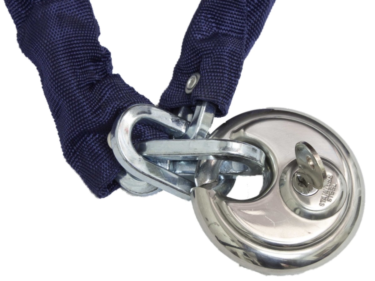 Motor Bike Bicycle Security Steel Chain + Disc Lock NEW eBay