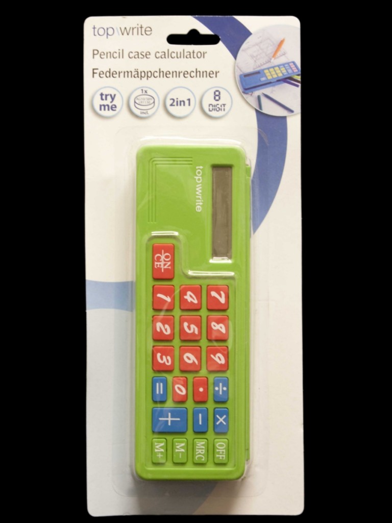 Colorful 2in1 School Pencil Stationary Case Calculator - Picture 3 of 5