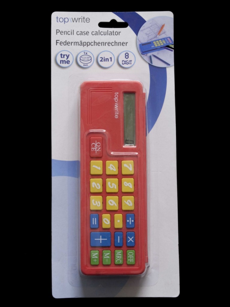 Colorful 2in1 School Pencil Stationary Case Calculator - Picture 5 of 5